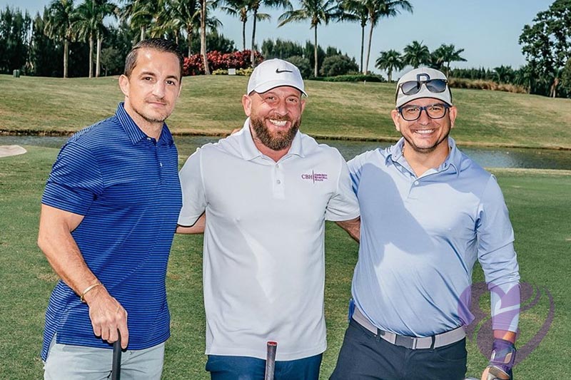 Shot of people on a golf course