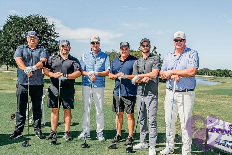 Shot of people on a golf course
