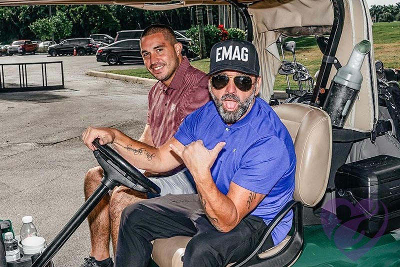 Shot of people on a golf course